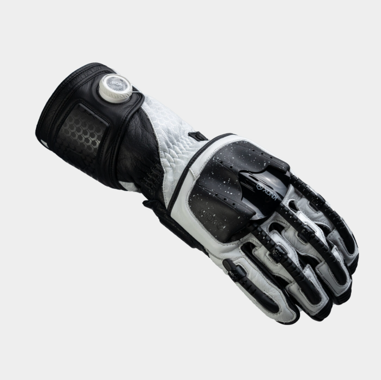 Кожени ръкавици KNOX Handroid Mk5 BLACK/WHITE LIMITED