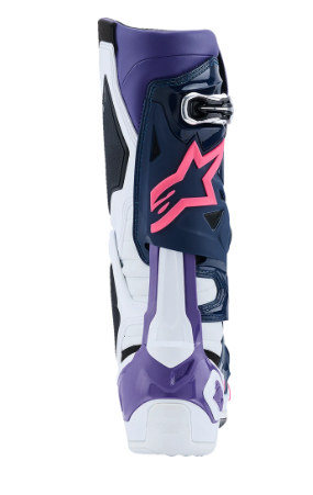 Мотокрос ботуши ALPINESTARS TECH 10 WHIT/VIOLET/NAVY/PINK — снимка 2