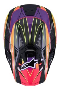 Мотокрос каска ALPINESTARS SM10 ERA PINK/VIO/YL — снимка 5