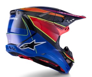 Мотокрос каска ALPINESTARS SM10 ERA BLUE/RED/YL — снимка 4
