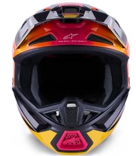 Мотокрос каска ALPINESTARS SM7 RISE BLK/YL/PINK — снимка 5