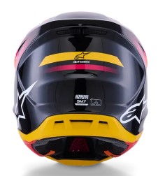 Мотокрос каска ALPINESTARS SM7 RISE BLK/YL/PINK — снимка 2