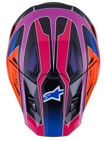 Мотокрос каска ALPINESTARS SM7 FUSE BLU/PU/PINK — снимка 5
