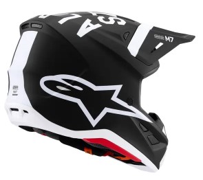 Мотокрос каска ALPINESTARS SM7 DASHER BLK/WHT — снимка 2