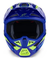 Мотокрос каска ALPINESTARS SM7 DEED BLUE/YEL — снимка 4