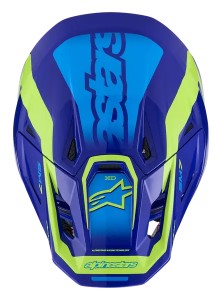 Мотокрос каска ALPINESTARS SM7 DEED BLUE/YEL — снимка 2
