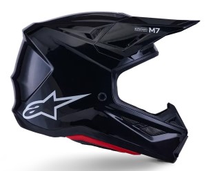 Мотокрос каска ALPINESTARS SM7 BLACK-GLOSS — снимка 4