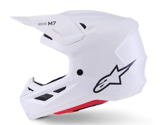 Мотокрос каска ALPINESTARS SM7 WHITE-GLOSS — снимка 4