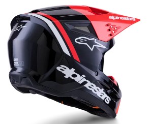 Мотокрос каска ALPINESTARS SM3 RADIUM BLK/RED/WH — снимка 2