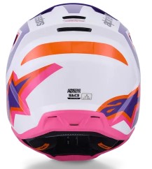 Мотокрос каска ALPINESTARS SM3 HEAT WHT/PU/PINK_6