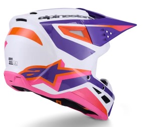 Мотокрос каска ALPINESTARS SM3 HEAT WHT/PU/PINK_2