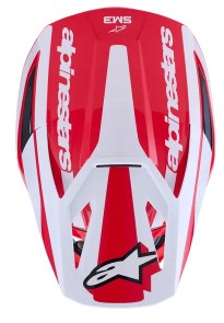 Мотокрос каска ALPINESTARS SM3 HEAT RED/WH/BLK — снимка 3