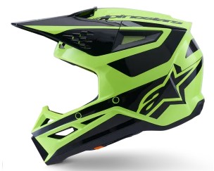 Мотокрос каска ALPINESTARS SM3 HEAT YEL/BLACK — снимка 5