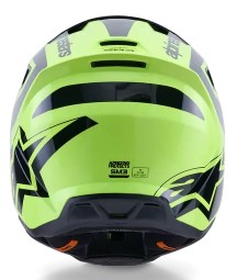Мотокрос каска ALPINESTARS SM3 HEAT YEL/BLACK — снимка 4