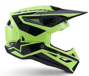 Мотокрос каска ALPINESTARS SM3 HEAT YEL/BLACK — снимка 3