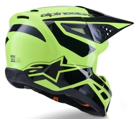Мотокрос каска ALPINESTARS SM3 HEAT YEL/BLACK — снимка 2