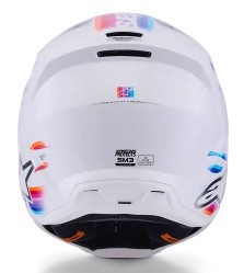 Мотокрос каска ALPINESTARS SM3 FORCE WHITE-GLOSS — снимка 2