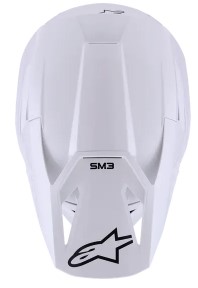 Мотокрос каска ALPINESTARS SM3 WHITE-GLOSS — снимка 5
