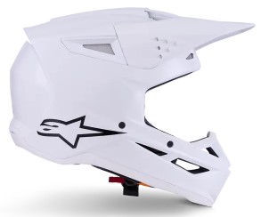 Мотокрос каска ALPINESTARS SM3 WHITE-GLOSS — снимка 3