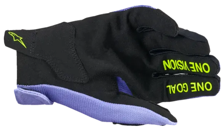 Детски мотокрос ръкавици ALPINESTARS RADAR PURPLE/YELLOW — снимка 2