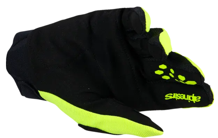 Детски мотокрос ръкавици ALPINESTARS FULL BORE V2 YELLOW/BLACK — снимка 2