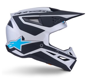 Мотокрос каска ALPINESTARS SM3 HEAT SILV/BL/BLK_6