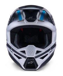 Мотокрос каска ALPINESTARS SM3 HEAT SILV/BL/BLK_4