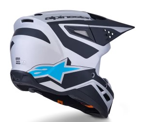 Мотокрос каска ALPINESTARS SM3 HEAT SILV/BL/BLK_3