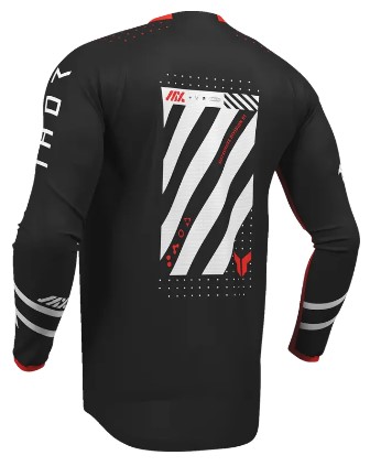 Мотокрос джърси THOR LAUNCHMODE FUTURA BLK/RED — снимка 3