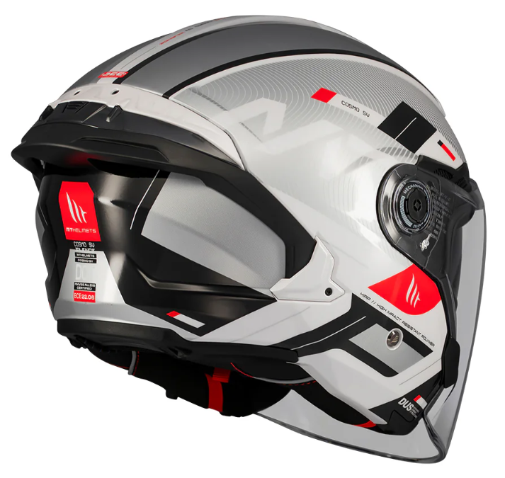 Скутер каска MT COSMO SV SILENCE A2 GREY GLOSS — снимка 4