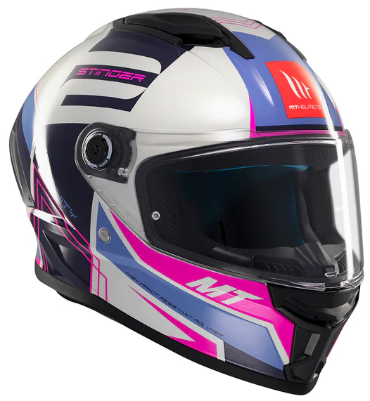 Каска MT STINGER 2 TRON C8 GLOSS PINK — снимка 4