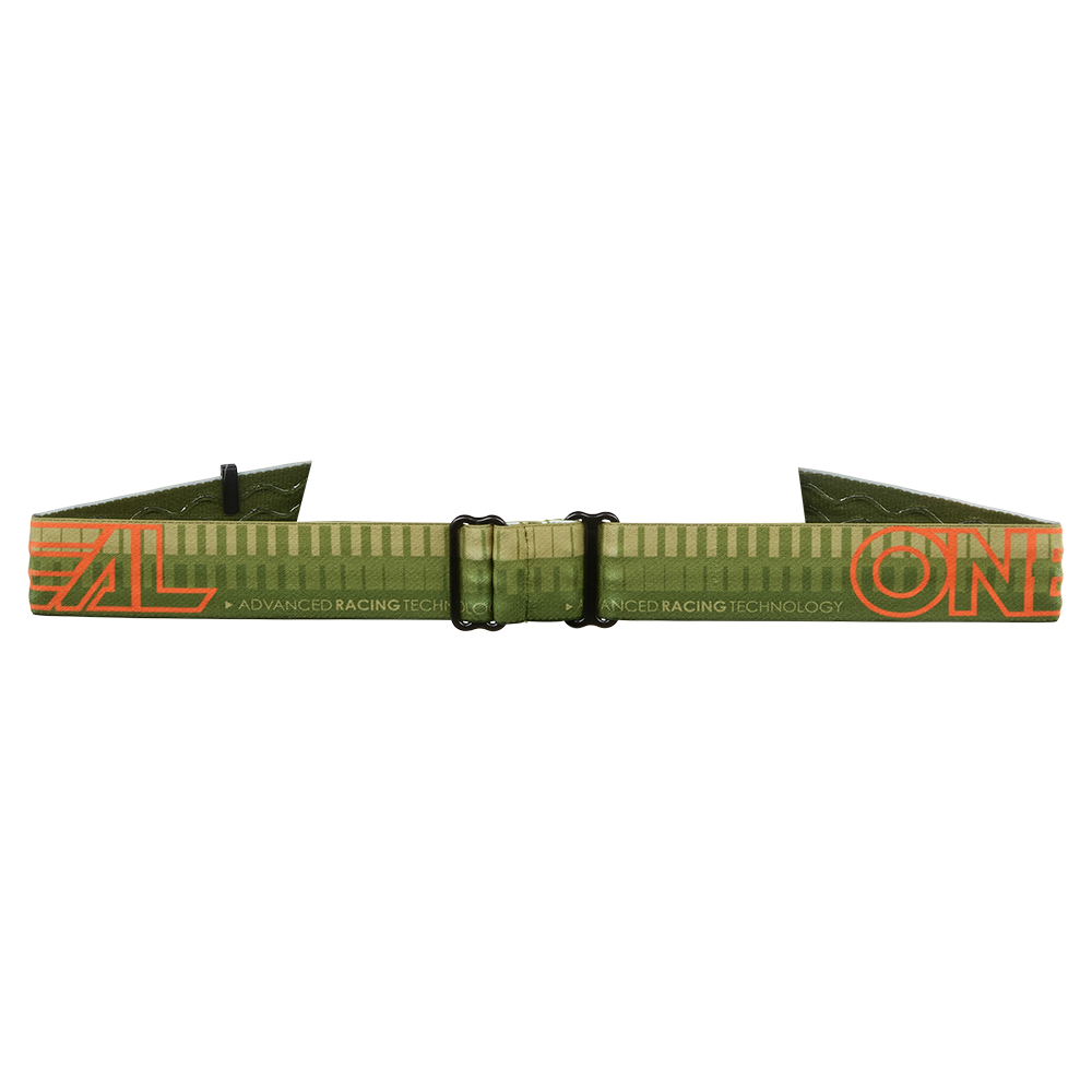 Мотокрос очила O'NEAL B-10 STRIPED GREEN/ORANGE - CLEAR V.26 — снимка 2