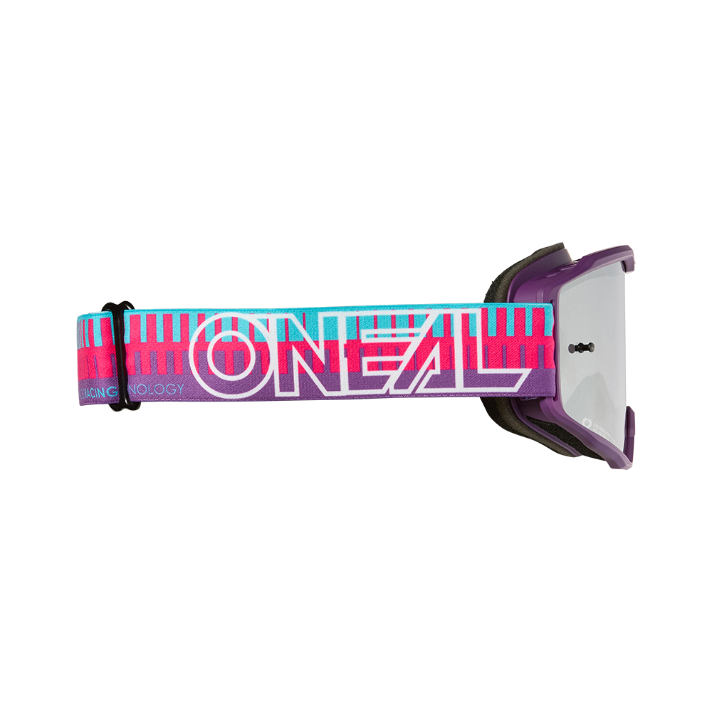 Мотокрос очила O'NEAL B-10 STRIPED PINK/PURPLE - SILVER MIRROR V.26 — снимка 3
