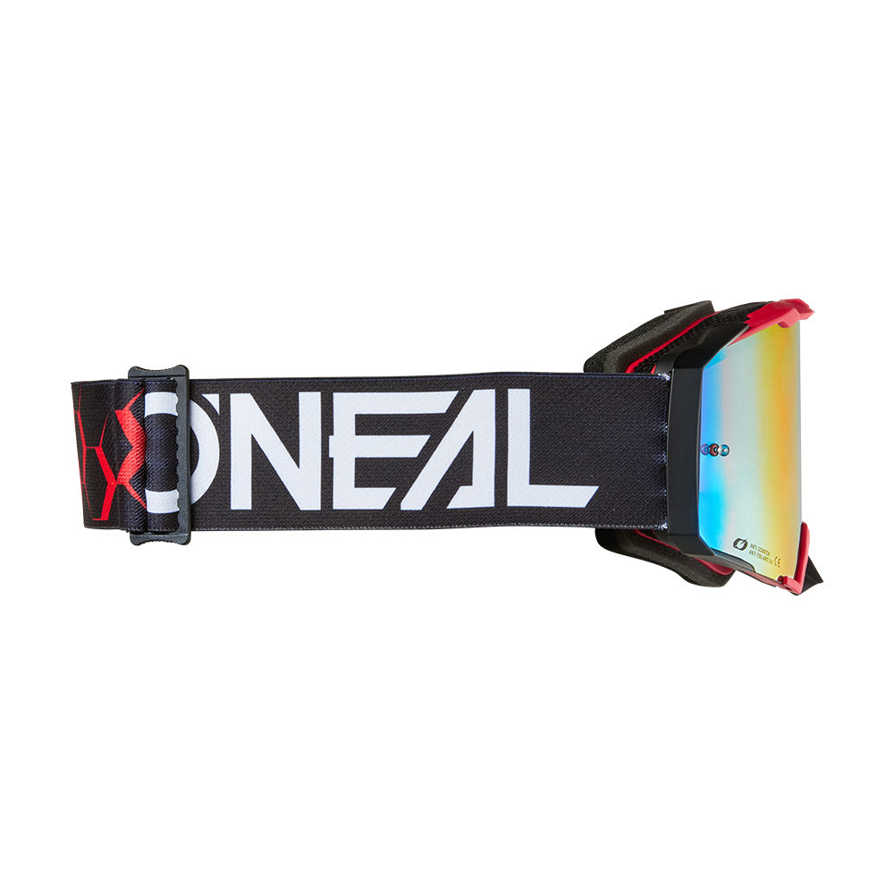 Мотокрос очила O'NEAL B-33 HEXA BLACK/RED - RADIUM RED V.26 — снимка 3