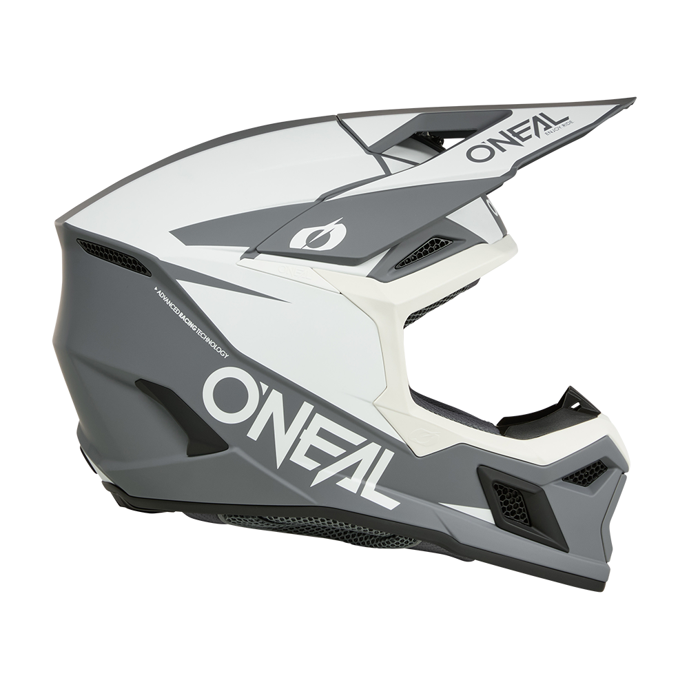 Мотокрос каска O'NEAL 3SERIES SOLID WHITE/BLACK V.26 — снимка 6