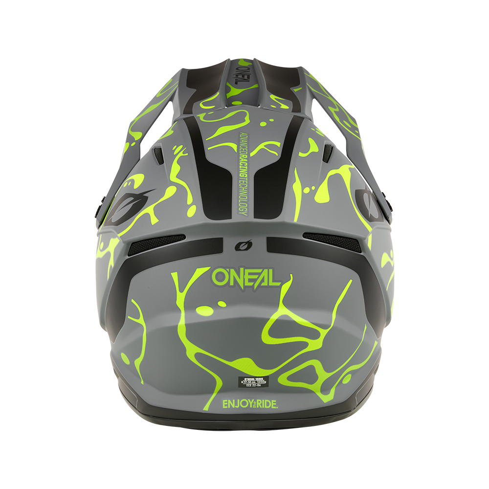 Каска O'NEAL 1SERIES SPLASH GRAY/NEON YELLOW V.26 — снимка 4