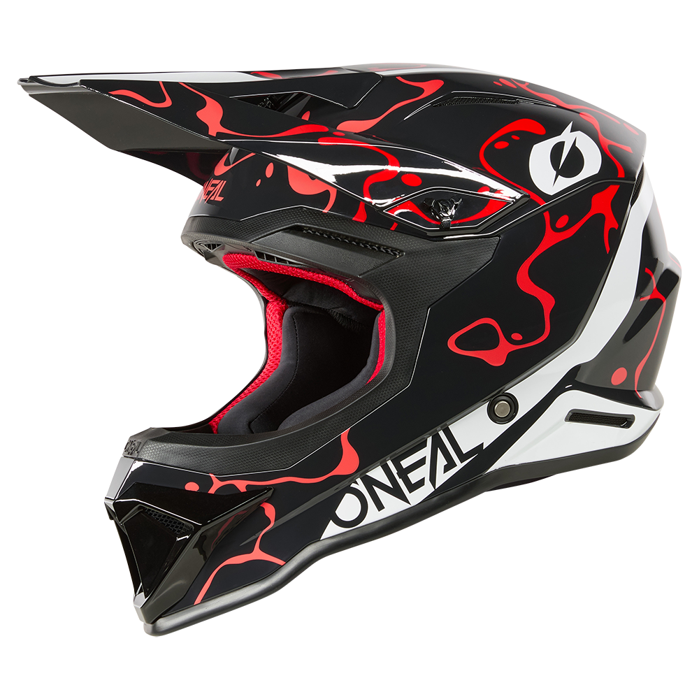 Каска O'NEAL 1SERIES SPLASH BLACK/RED V.26 — снимка 2