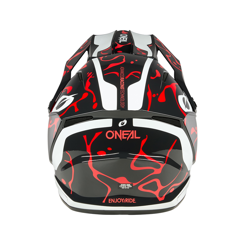 Каска O'NEAL 1SERIES SPLASH BLACK/RED V.26 — снимка 4