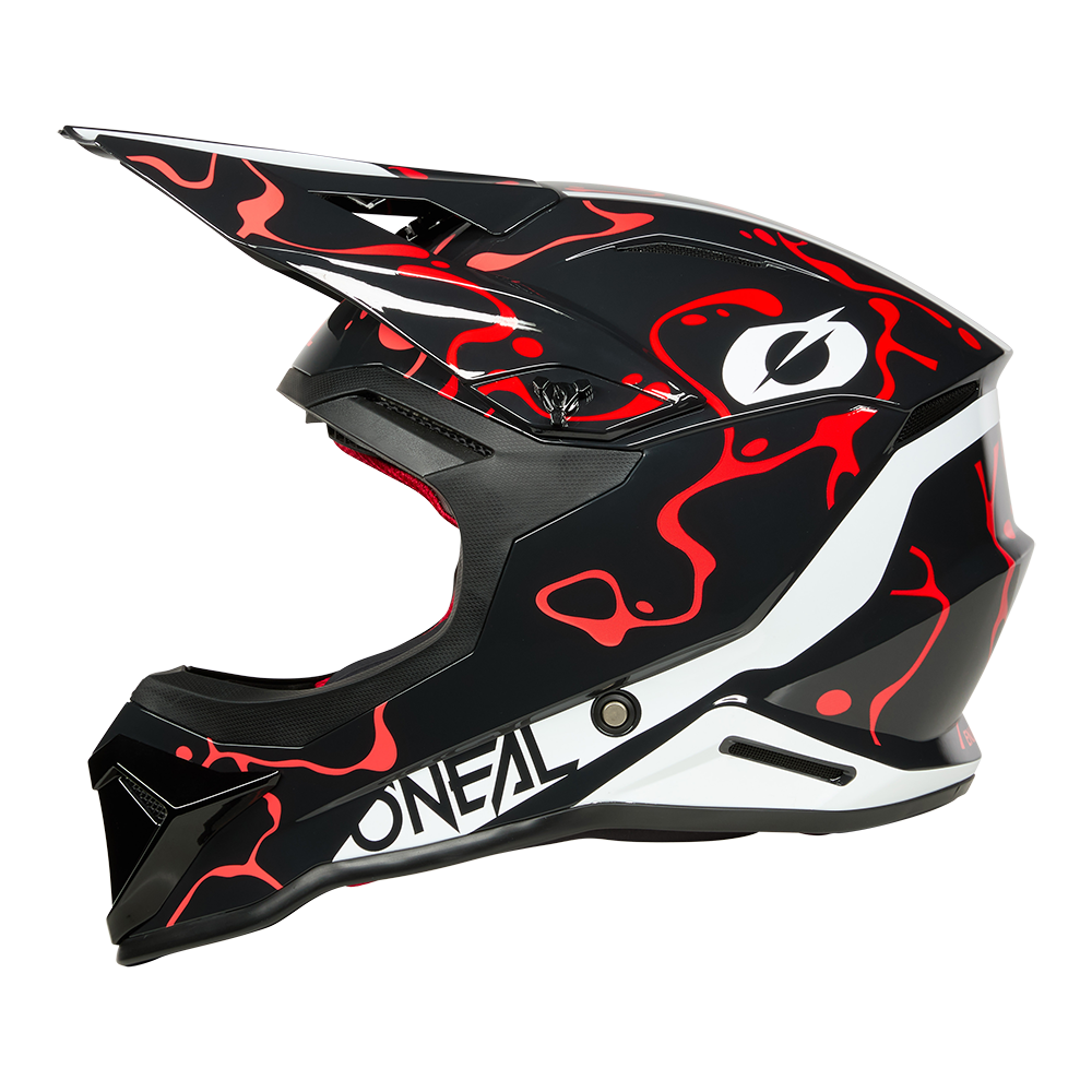 Каска O'NEAL 1SERIES SPLASH BLACK/RED V.26 — снимка 5