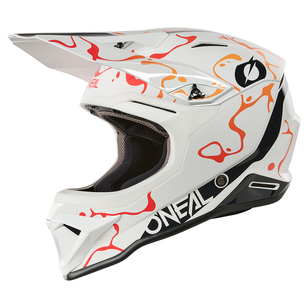 Каска O'NEAL 1SERIES SPLASH WHITE/ORANGE V.26 — снимка 2
