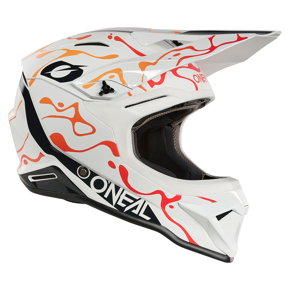 Каска O'NEAL 1SERIES SPLASH WHITE/ORANGE V.26 — снимка 3