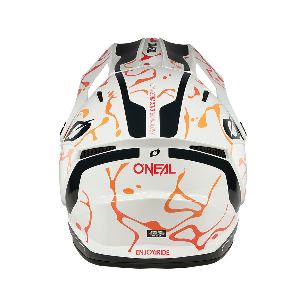 Каска O'NEAL 1SERIES SPLASH WHITE/ORANGE V.26 — снимка 4