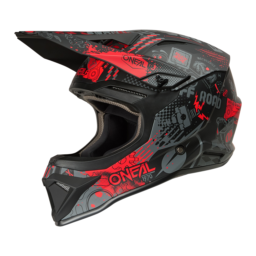 Каска O'NEAL 1SERIES VIBRANT BLACK/RED V.26 — снимка 2