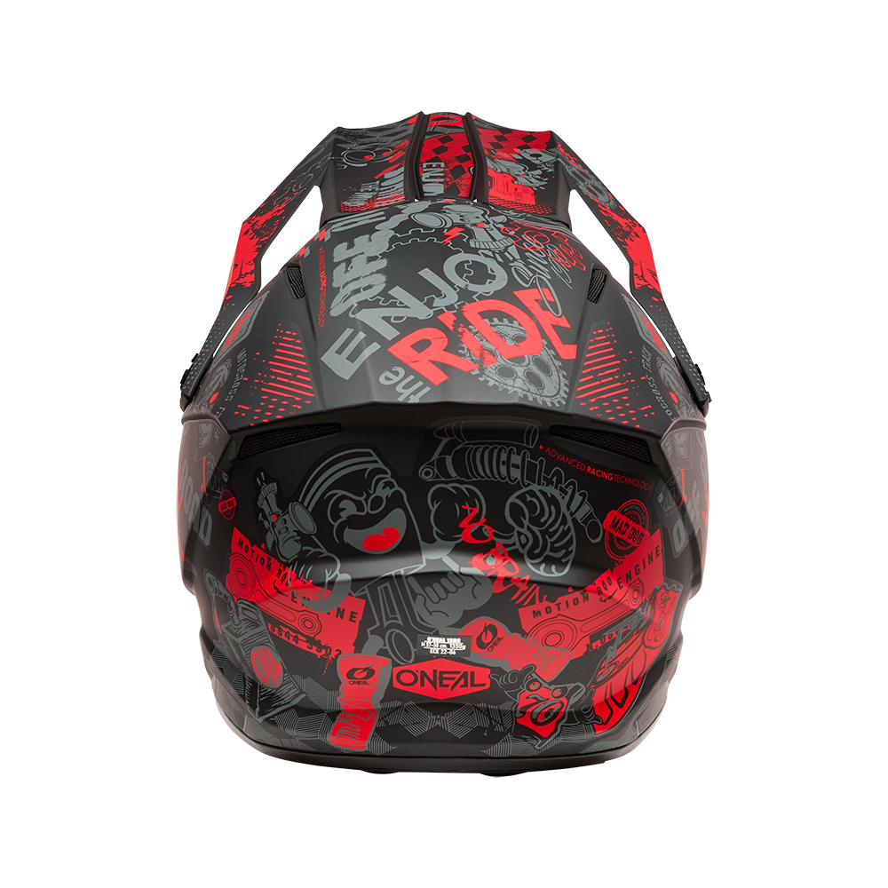 Каска O'NEAL 1SERIES VIBRANT BLACK/RED V.26 — снимка 6