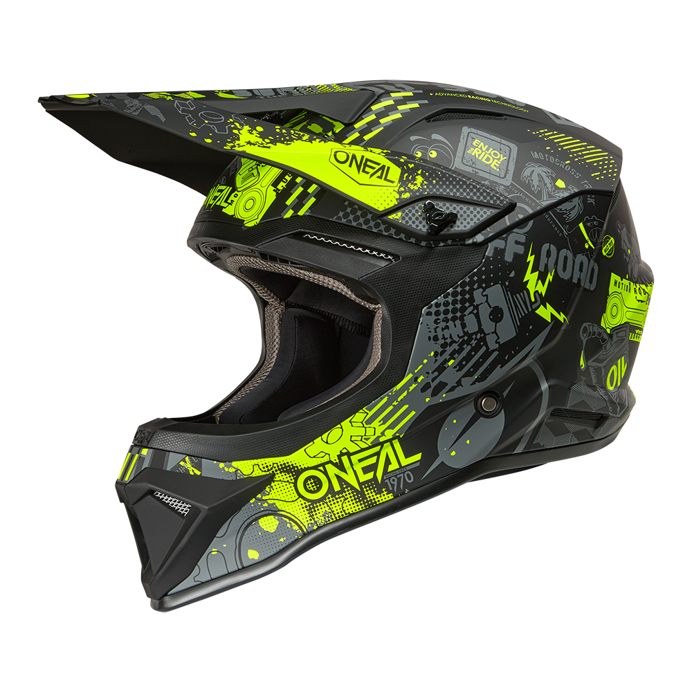 Каска O'NEAL 1SERIES VIBRANT BLACK/NEON YELLOW V.26 — снимка 2