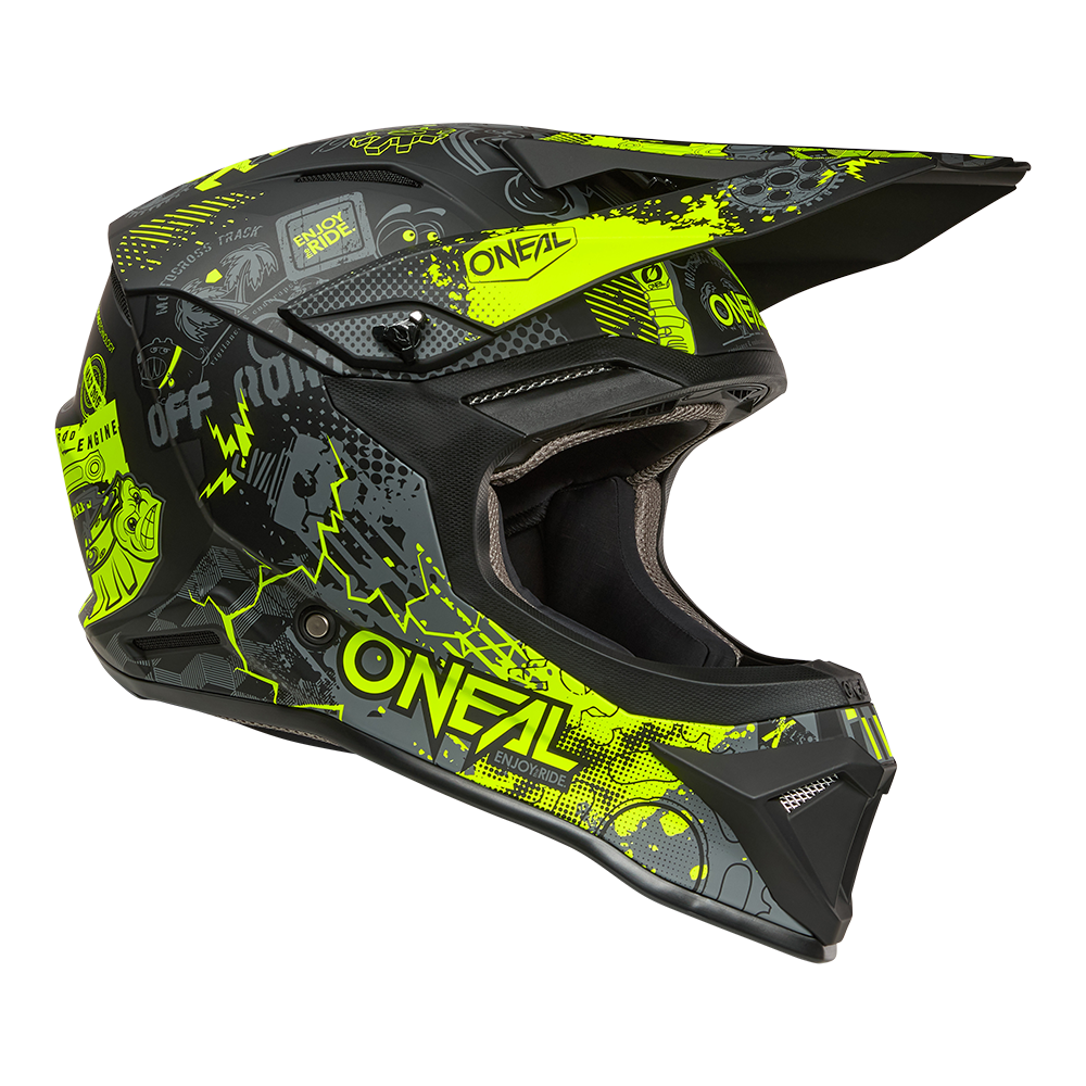 Каска O'NEAL 1SERIES VIBRANT BLACK/NEON YELLOW V.26 — снимка 3
