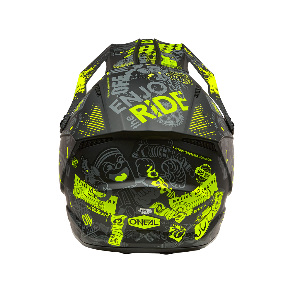 Каска O'NEAL 1SERIES VIBRANT BLACK/NEON YELLOW V.26 — снимка 4