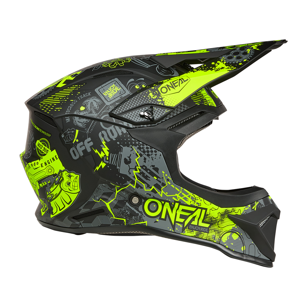 Каска O'NEAL 1SERIES VIBRANT BLACK/NEON YELLOW V.26 — снимка 6