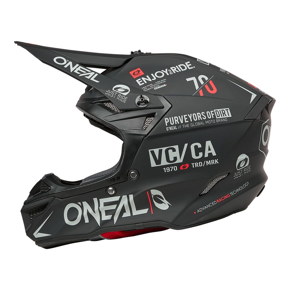 Мотокрос каска 5SERIES POLYACRYLITE BRAND BLACK/GRAY V.26 — снимка 5