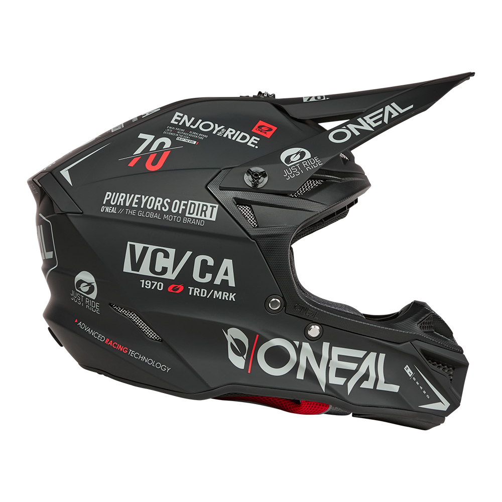 Мотокрос каска 5SERIES POLYACRYLITE BRAND BLACK/GRAY V.26 — снимка 6